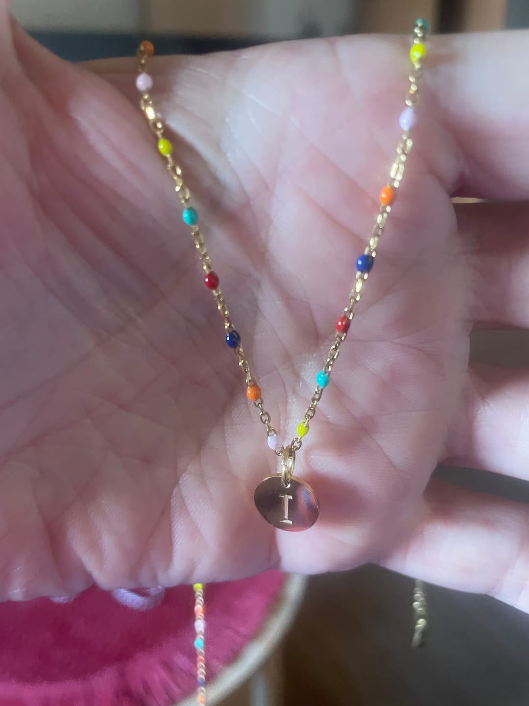 Customer photo review of Collar Letras ABC