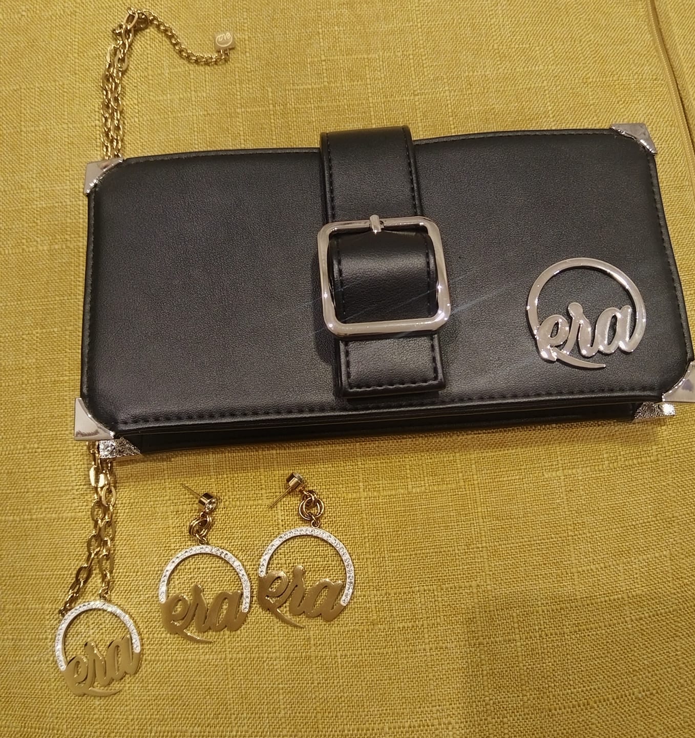 Customer photo review of Gold Muse Drop Hoops