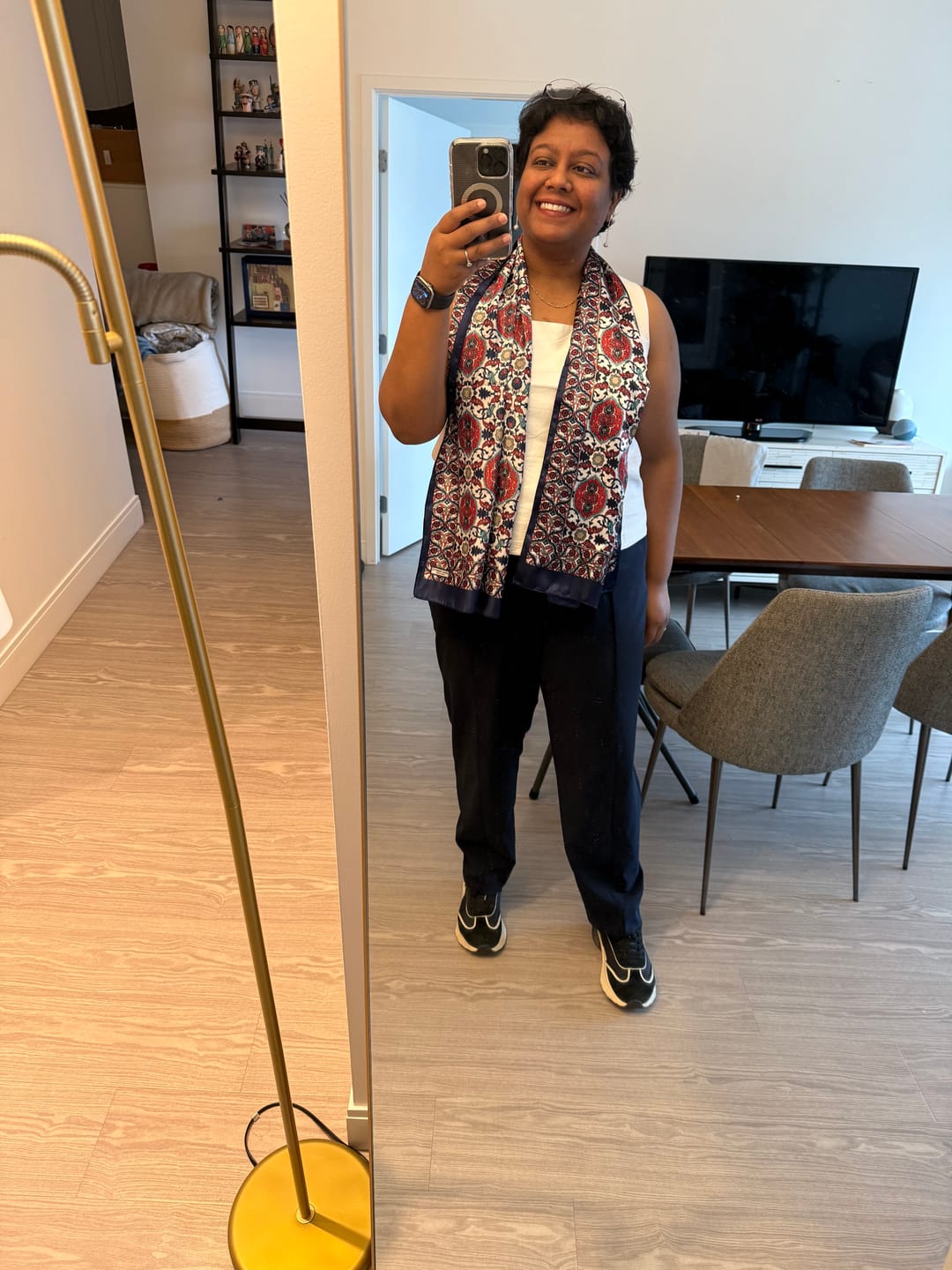Customer photo review of Colby Travel Pant - OrigamiTech :: Dark Navy