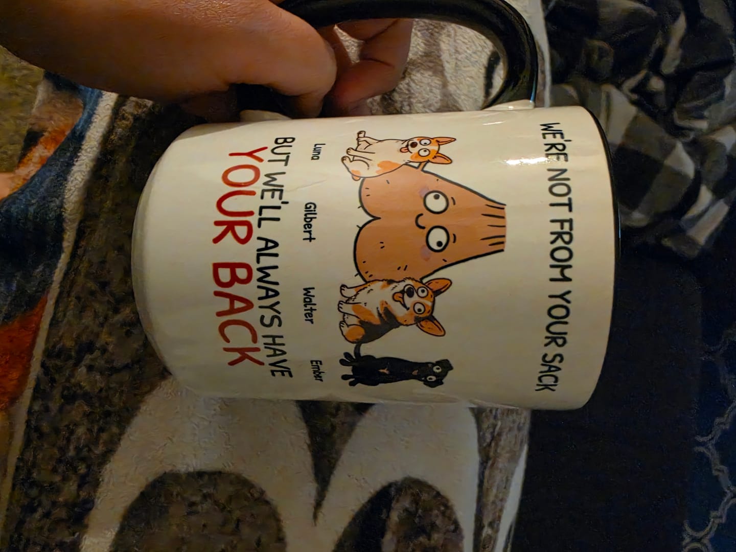 Customer photo review of Personalized Mug - Not from your sack