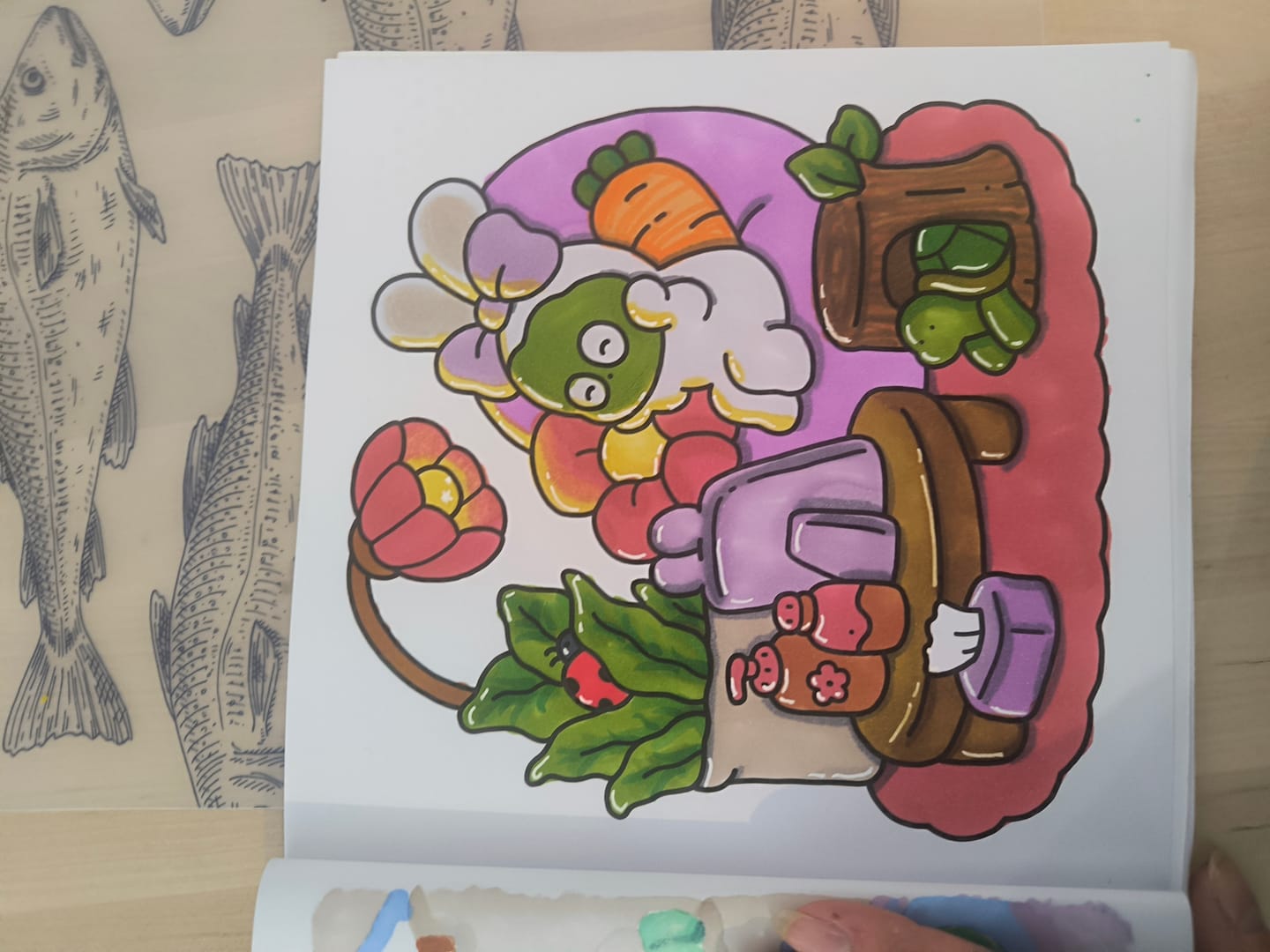 Customer photo review of Ohuhu Honolulu Brush Markers - Small Set