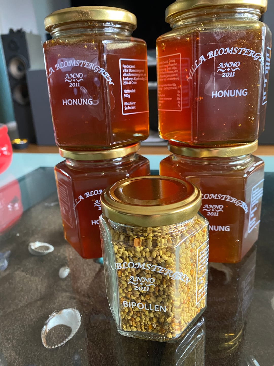 Customer photo review of Flytande honung 2 kg (4×500 g) – Svensk RAW honung