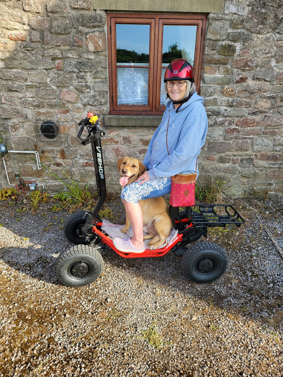 Customer photo review of Trottinette VEEHOP tout terrain à 4 roues motrices avec selle pliable 3200w / 6400w 40ah