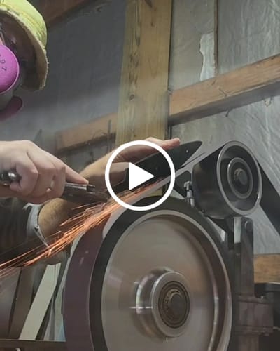 Customer video review of 2 X 72 Inch Aluminum Oxide Metal Sanding Belts, 6 Pack