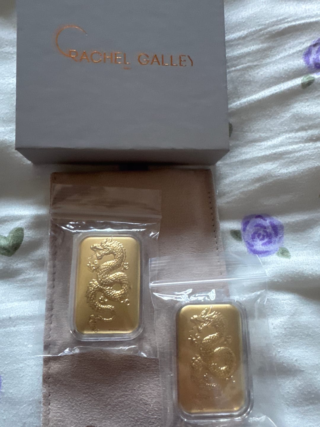 Customer photo review of 24K Yellow Gold Essential Dragon Piece