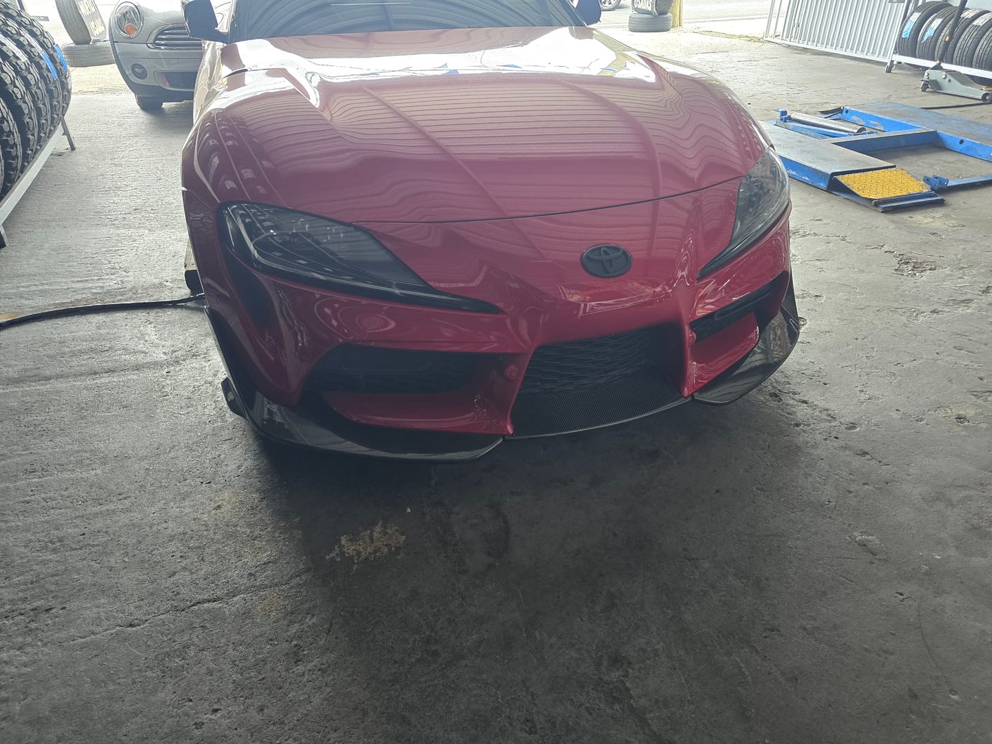 Customer photo review of 2020-Up Toyota Supra A91 CF Front Splitter Lip