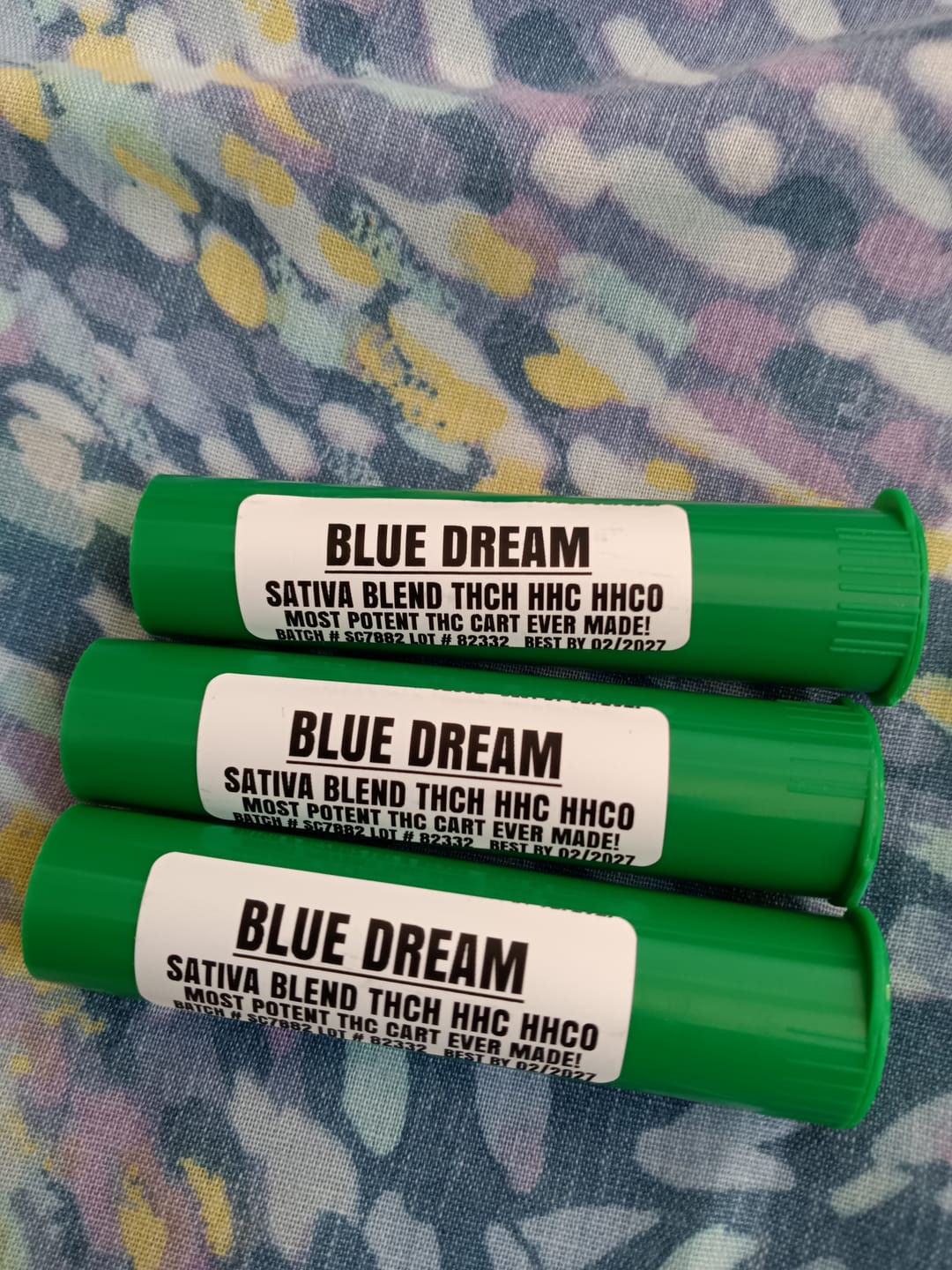 Customer photo review of Blue Dream THC Vape Cart Sativa