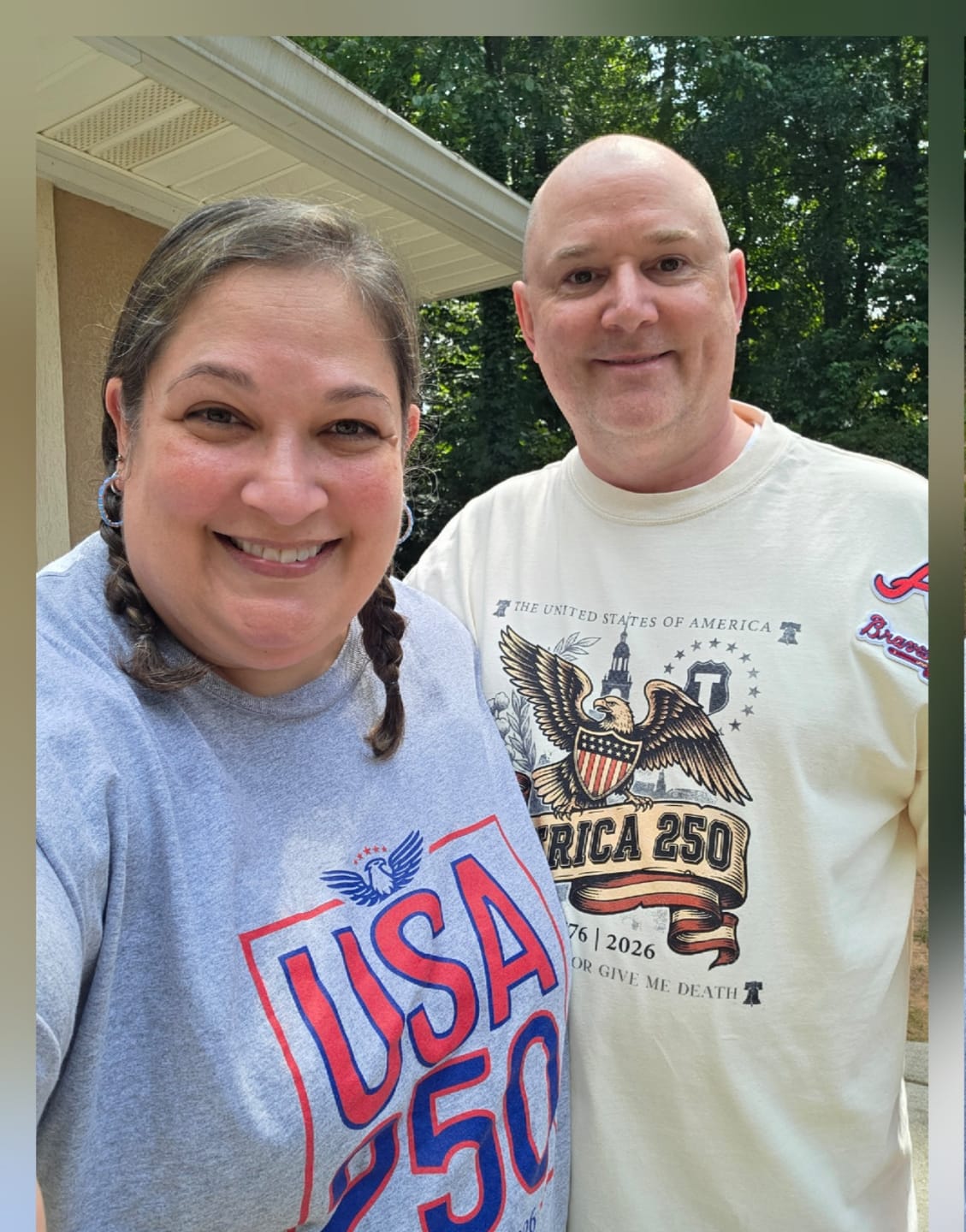 Customer photo review of American T-shirt