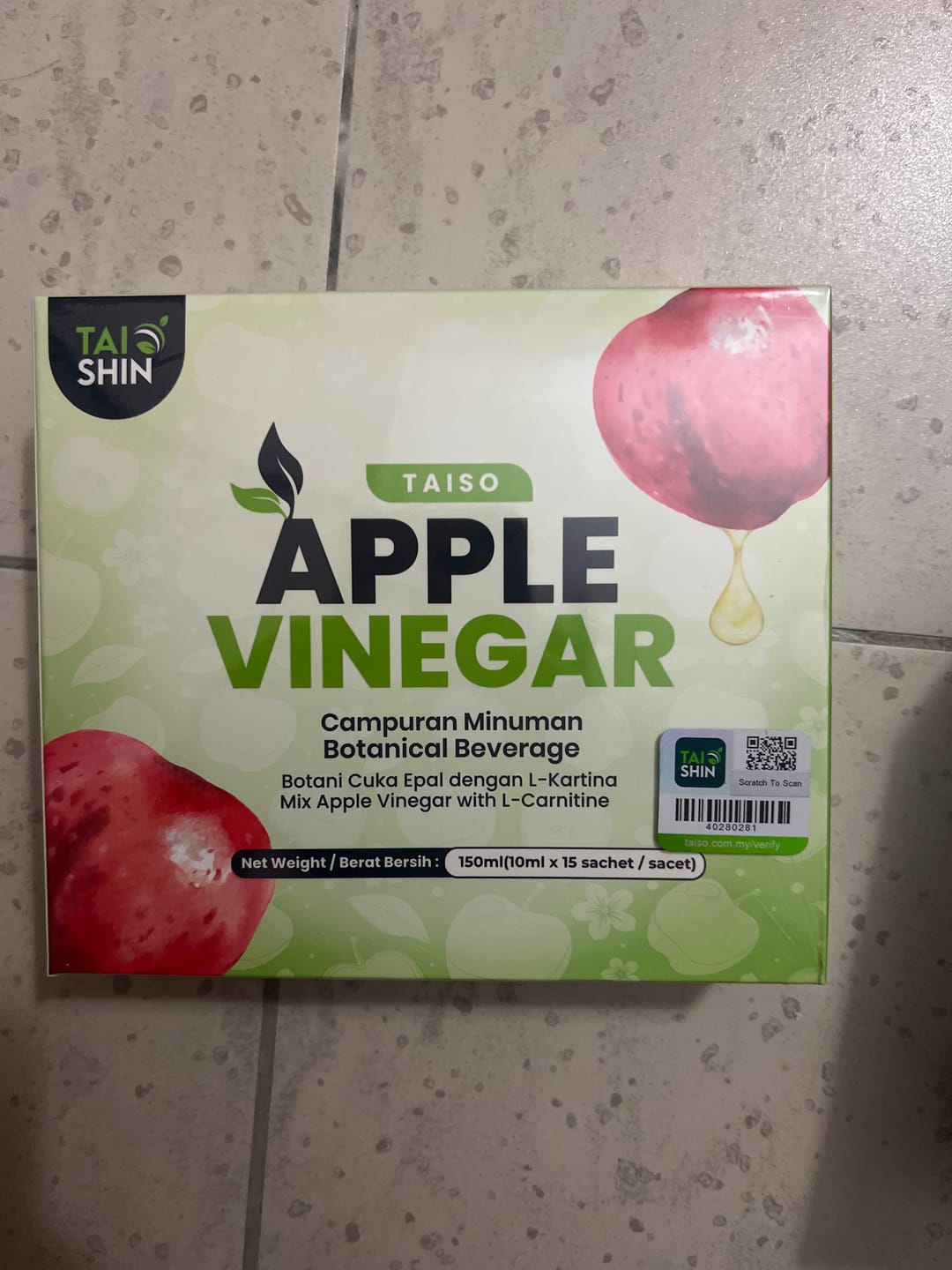 Customer photo review of Taiso Apple Cider Vinegar