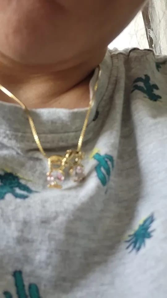 Customer photo review of Collar de Hijos Personalizado