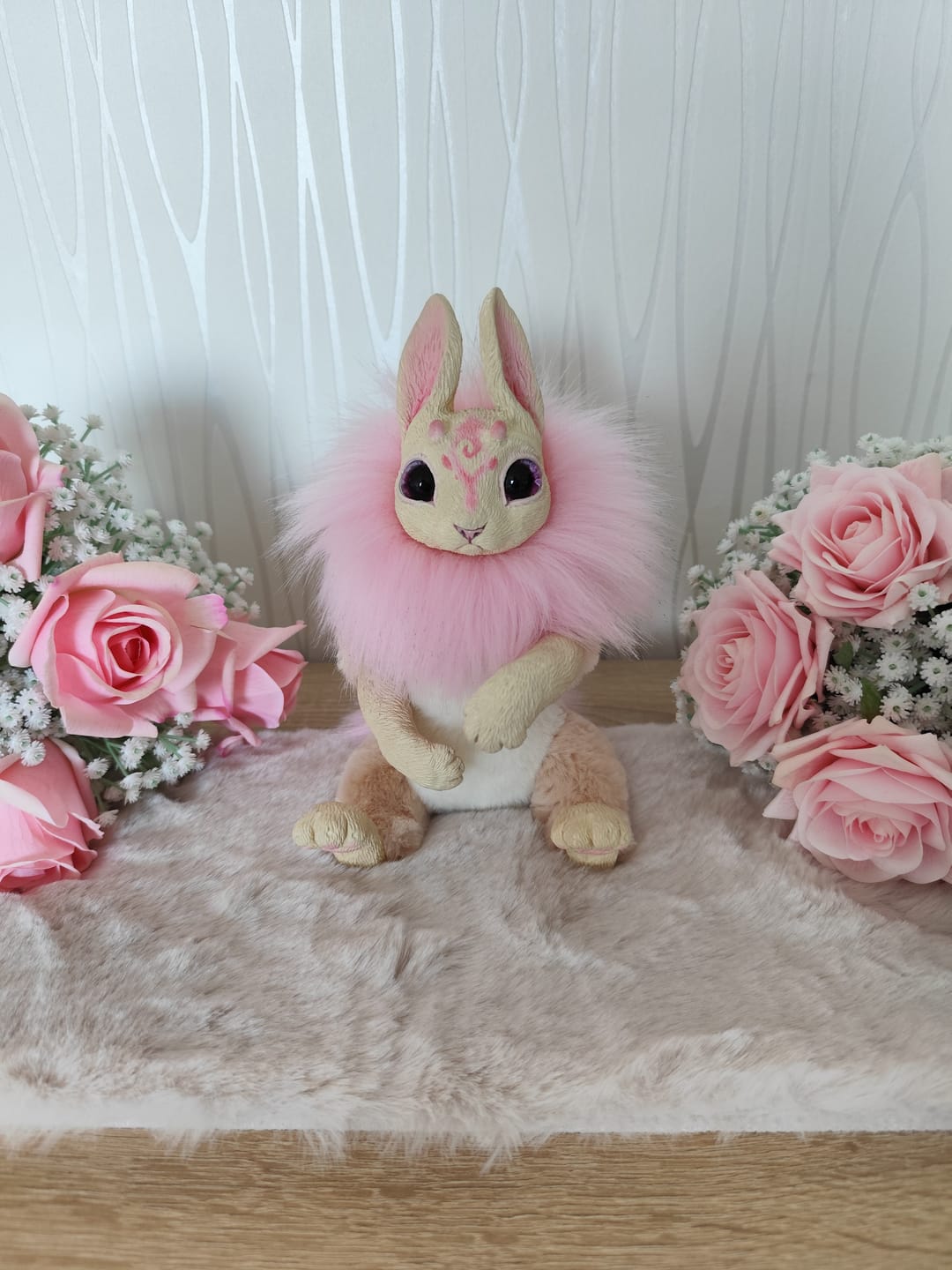 Customer photo review of Space bunny– White&purple