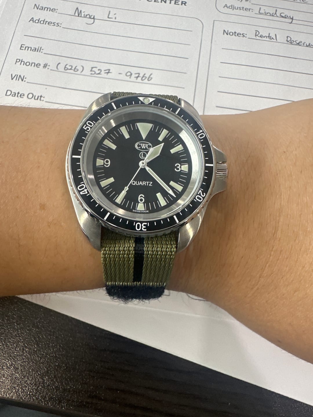 Customer photo review of Glomar Explorer - Hook & Loop Strap Striped