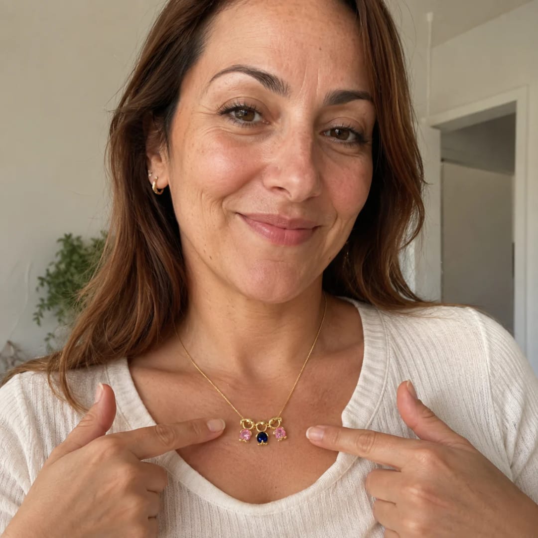 Customer photo review of Collar de Hijos Personalizado