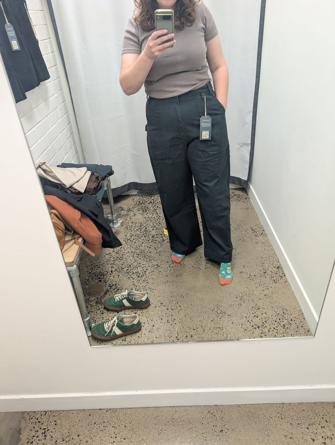 Customer photo review of Construction Pants - Green