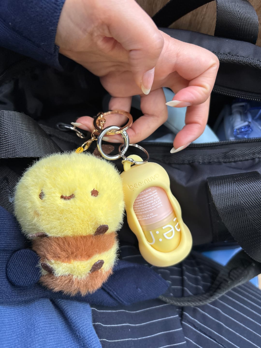 Customer photo review of lip butter keychain set