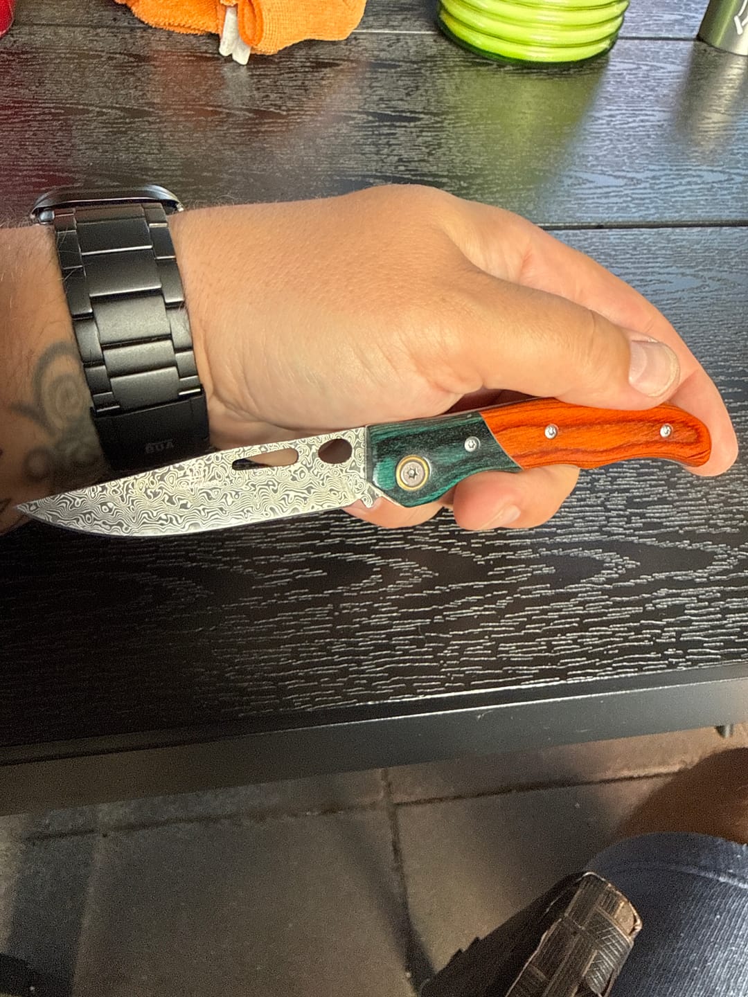 Customer photo review of Taschenmesser Damast Noxar