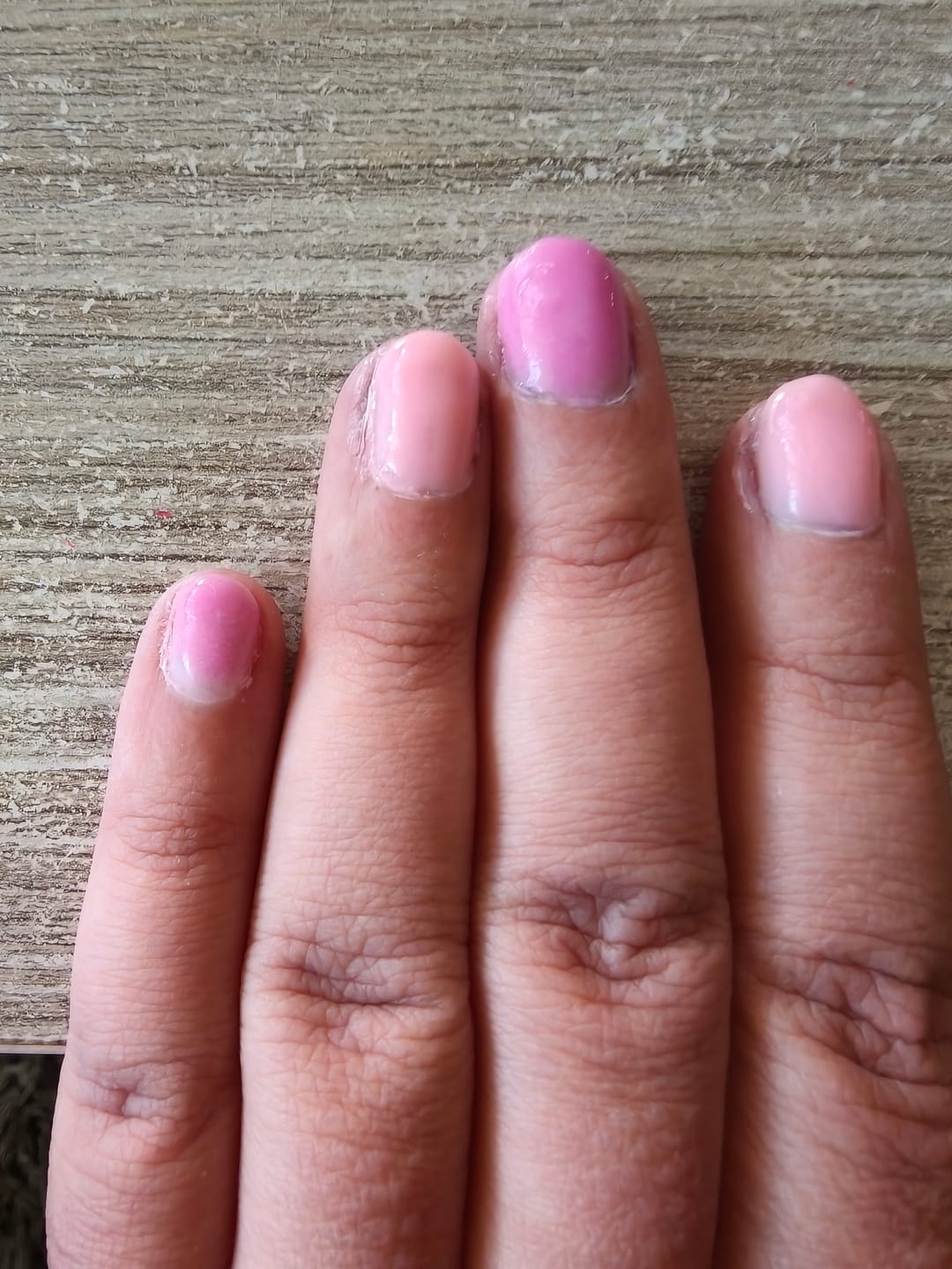 Customer photo review of Persian Pink Dipping Powder