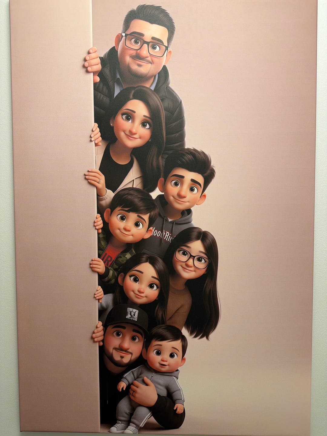 Customer photo review of Personalized Canvas - Animated Wall