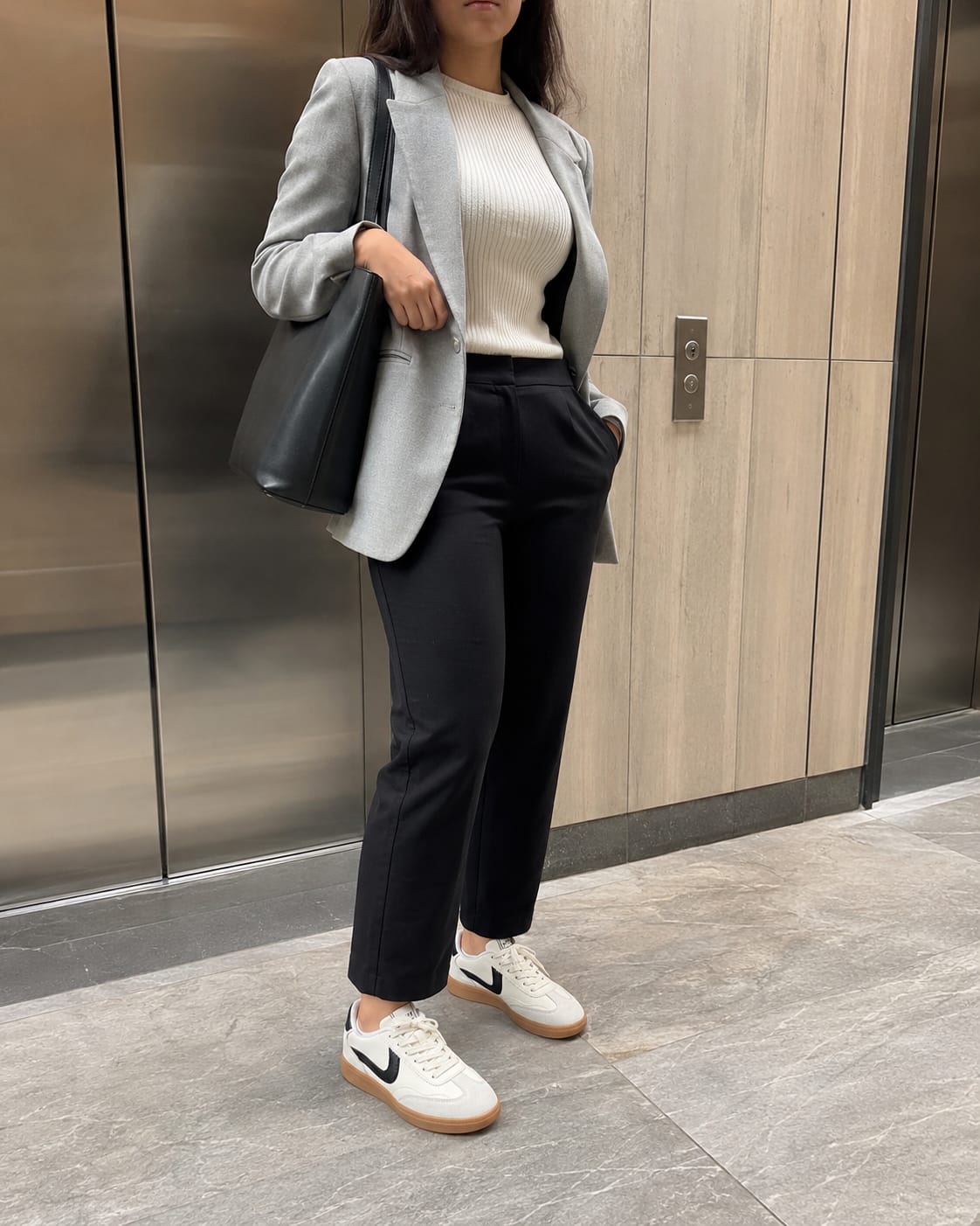 Customer photo review of Lucky Step Retro Court Sneakers