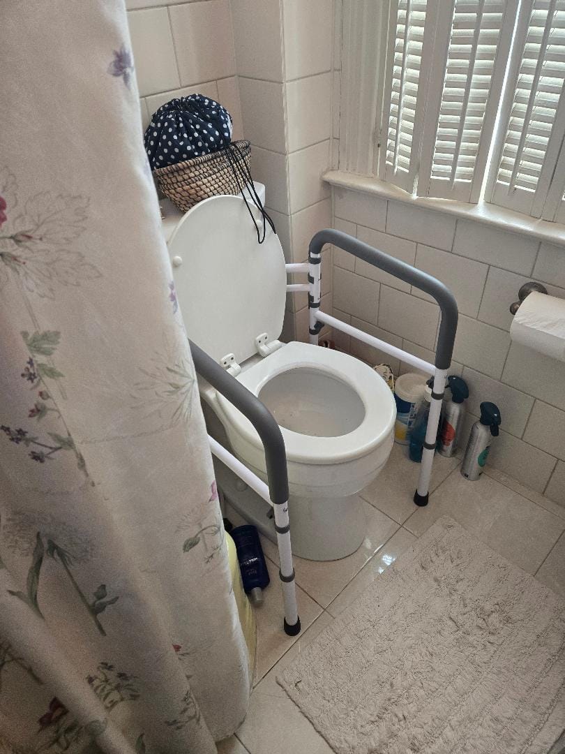 Customer photo review of Toilet Safety Rail (350lb)