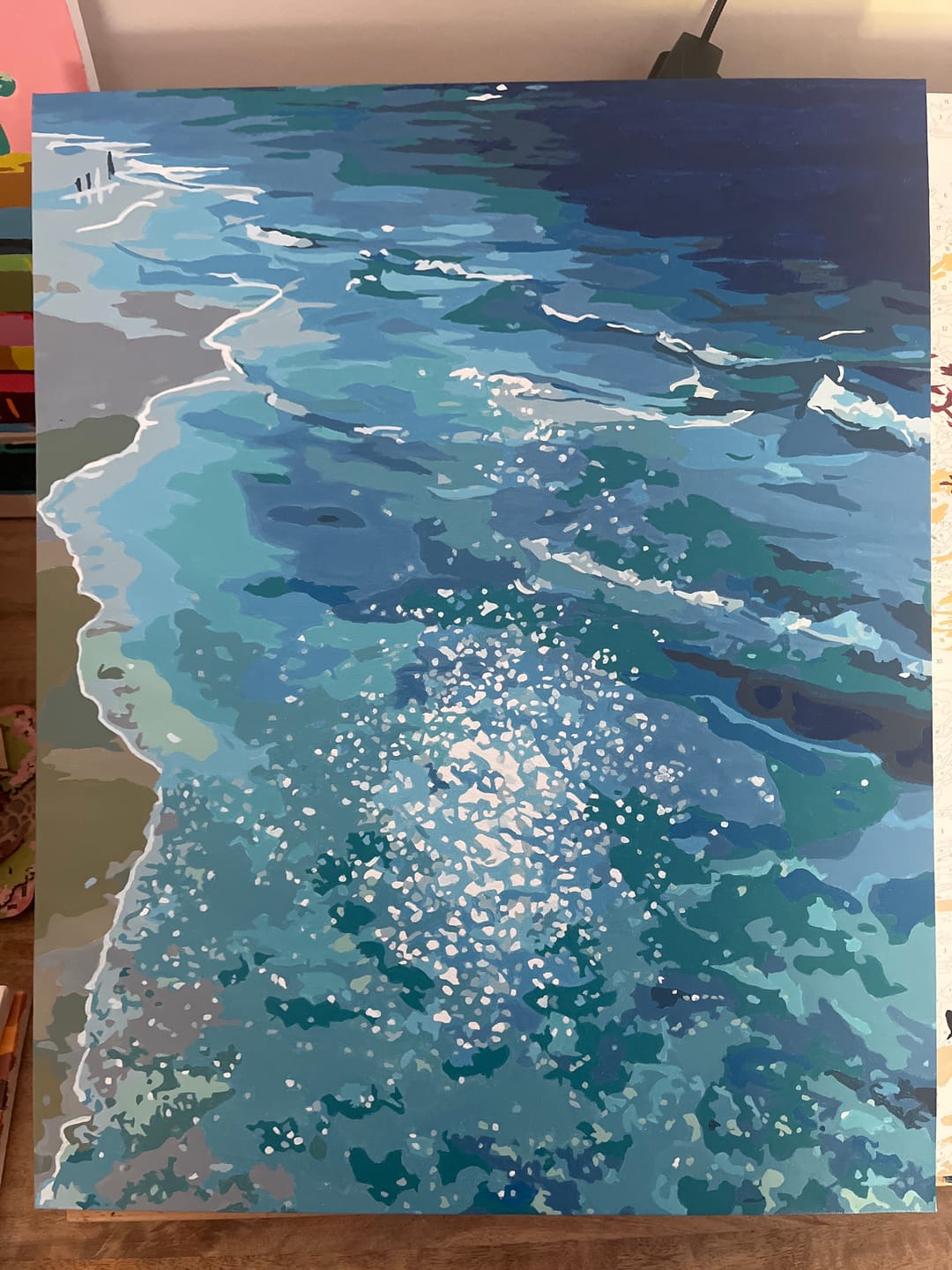 Customer photo review of Endless Ocean | Paint by Number