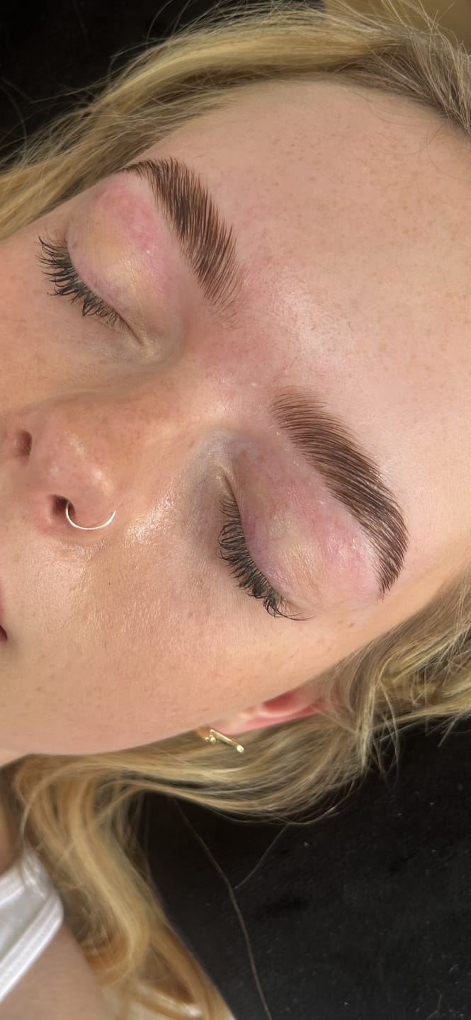 Customer photo review of Cysteamine Brow & Lash Lamination Kit - Step 1 - 15ml