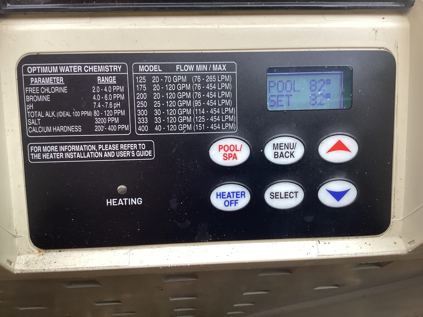 Customer photo review of Pentair MasterTemp/Max-E-Therm Control PCBA Membrane Pad Replacement Kit (New Version) | 461105Z