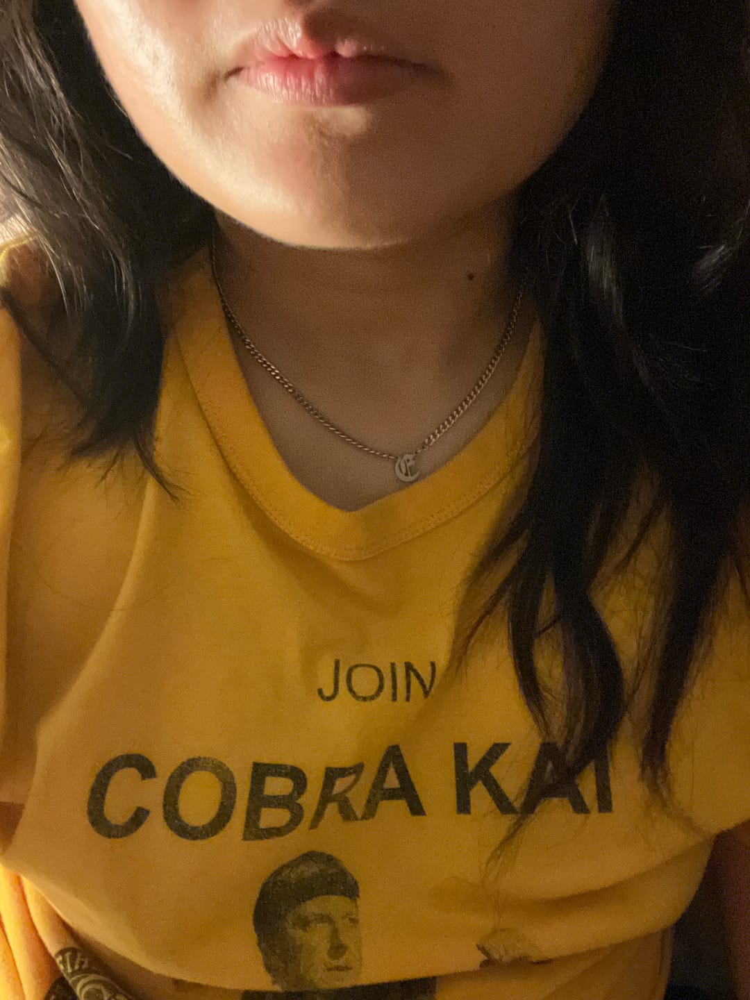 Customer photo review of Cuban Initial Necklace