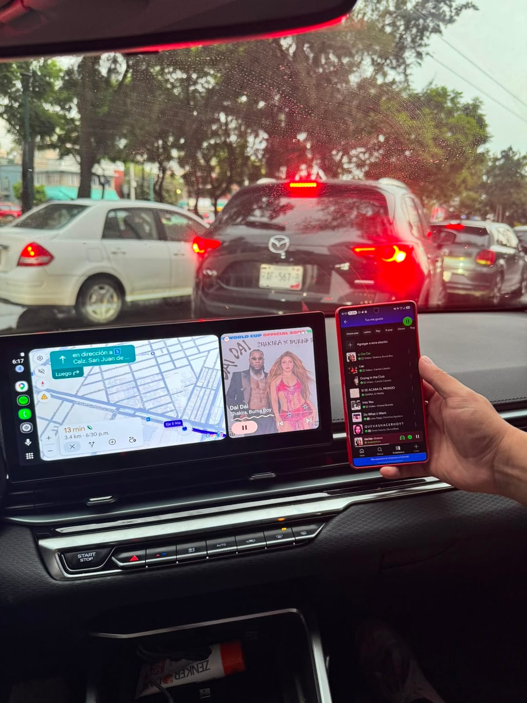 Customer photo review of Smart World Apple Carplay and Android Auto Wireless Adapter CP-AA for cars with CarPlay to enable Android auto via CarPlay