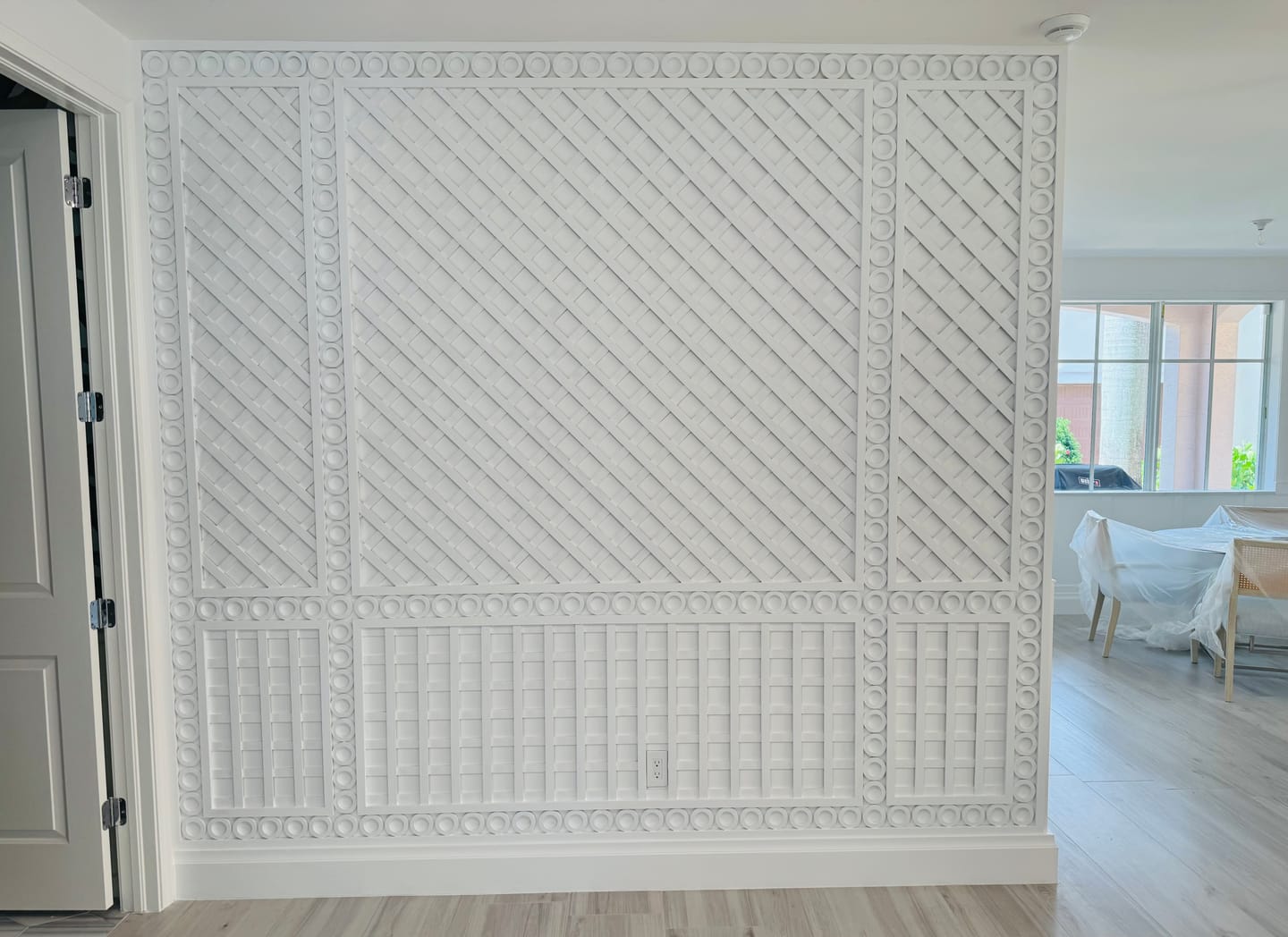 Customer photo review of Unfinished Wood Wreath Blank Shape | Craft Cutout | up to 46" DIY