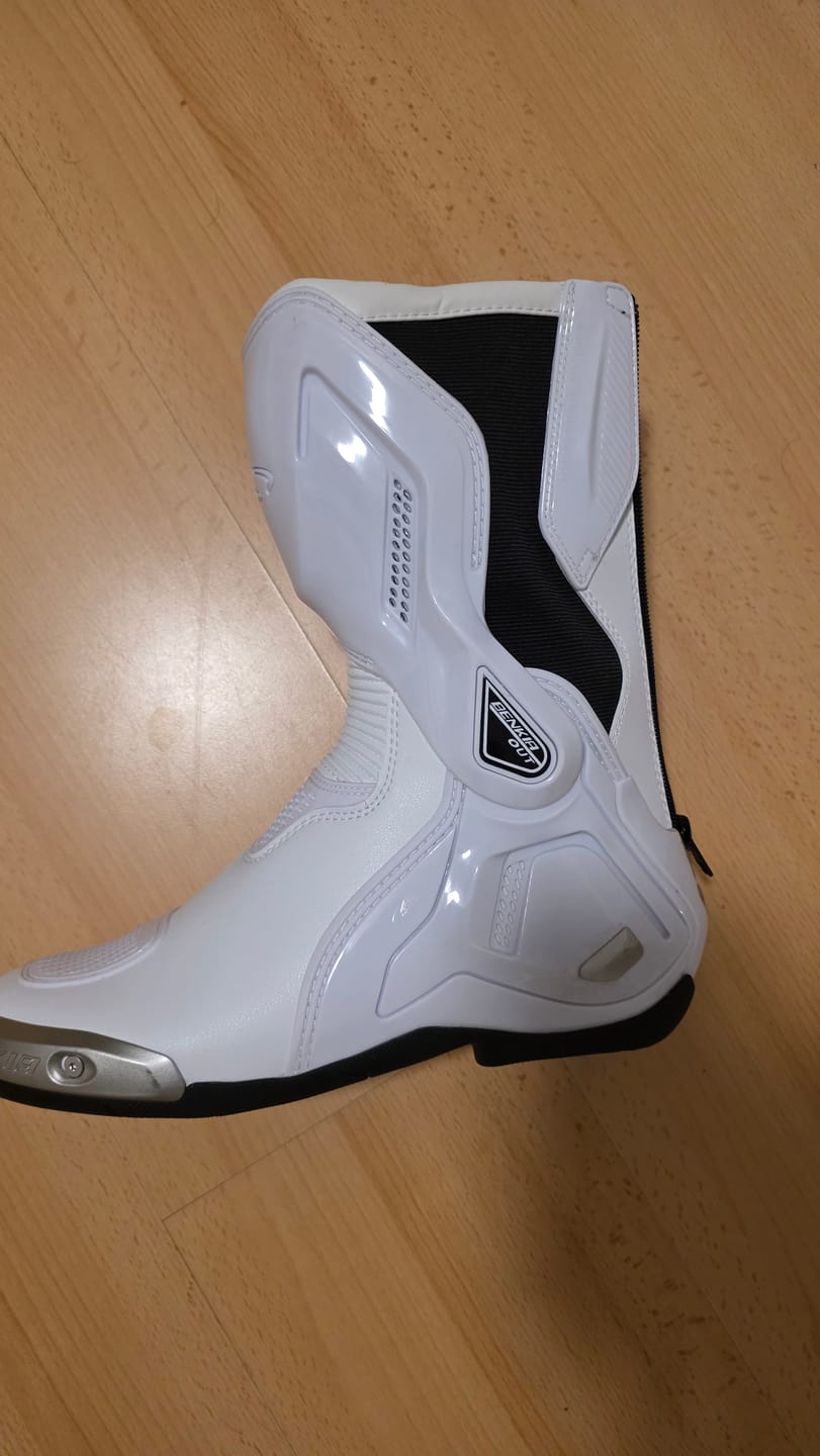 Customer photo review of Motorcycle Riding Boots White