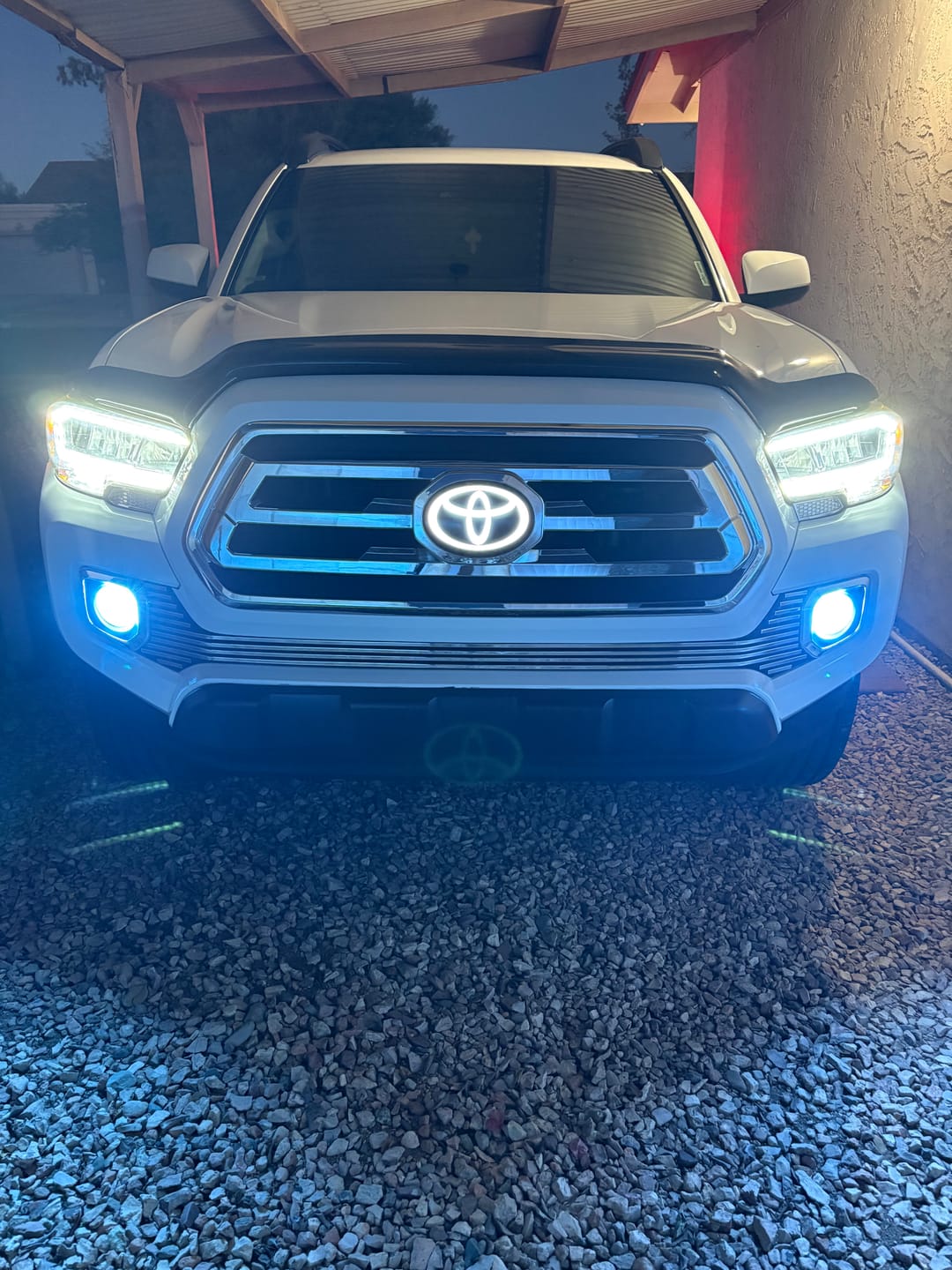 Customer photo review of Toyota Logo Front Grille LED Dynamic Illuminated Emblem Compatible with ACC Radar