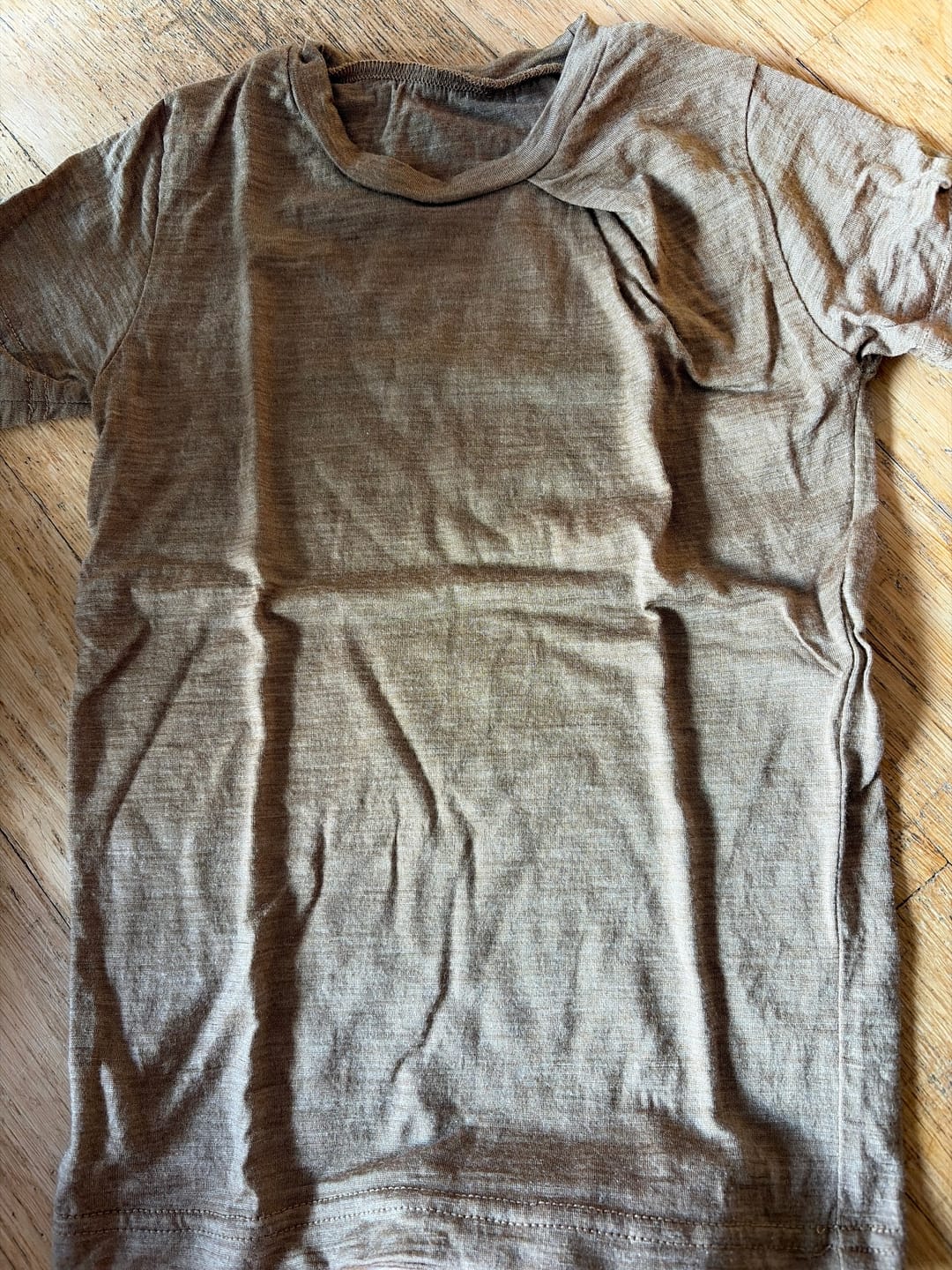 Customer photo review of Kinder T-Shirt mit der Falte Sommermerino