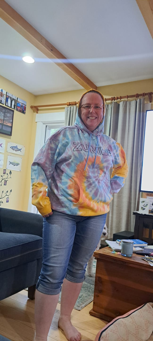 Customer photo review of Unisex Tie-Dye Pullover Hoodie