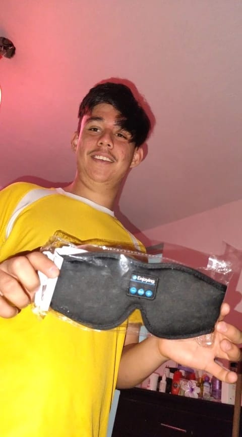 Customer photo review of Clineto Enjoying – Antifaz Bluetooth 3 en 1 para Dormir