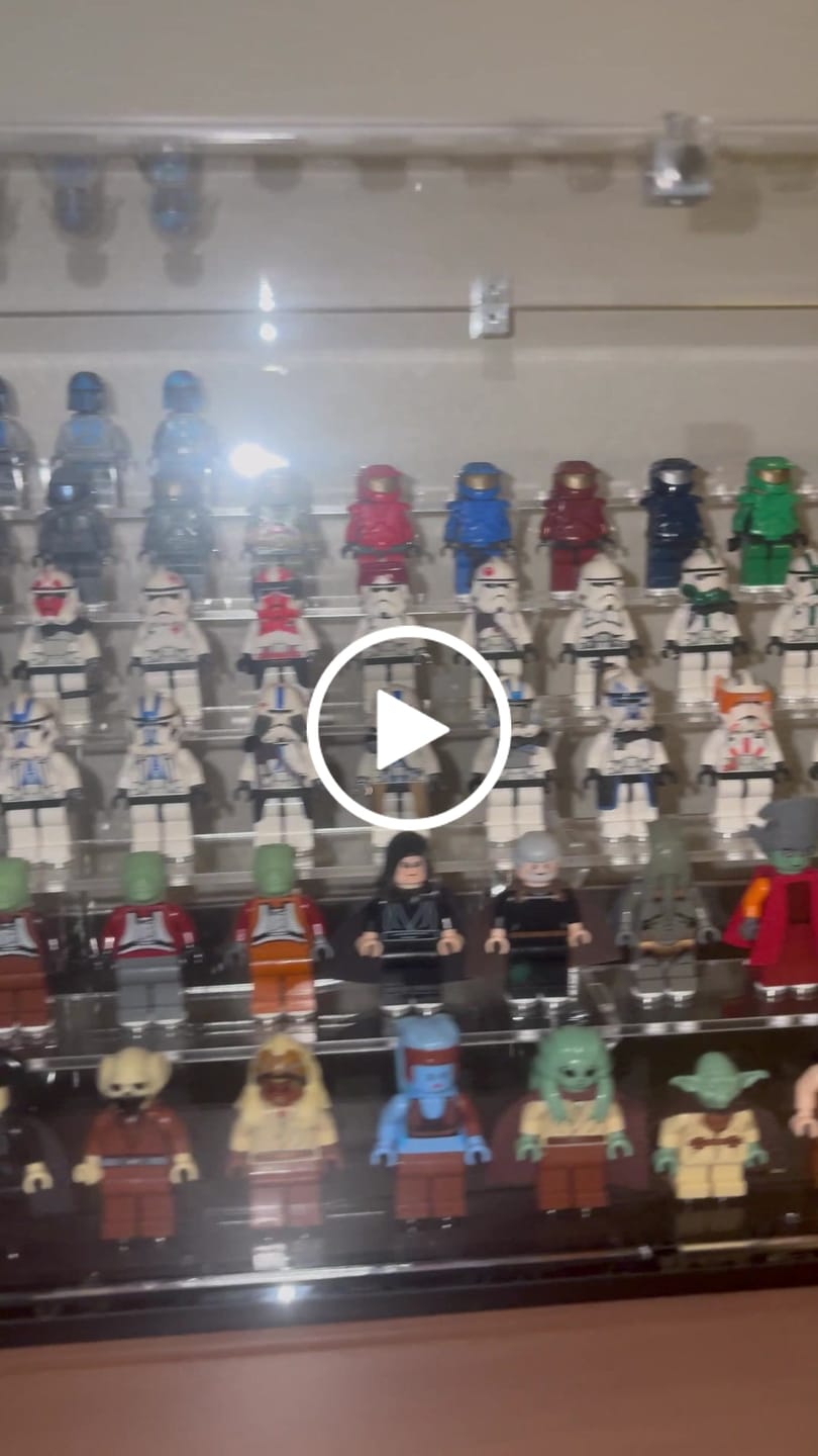 Customer video review of Display Case for LEGO® 132 minifigures fits IKEA Billy