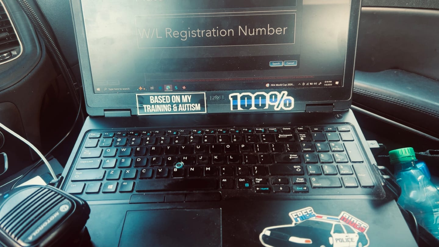 Customer photo review of Based on my Autism Sticker