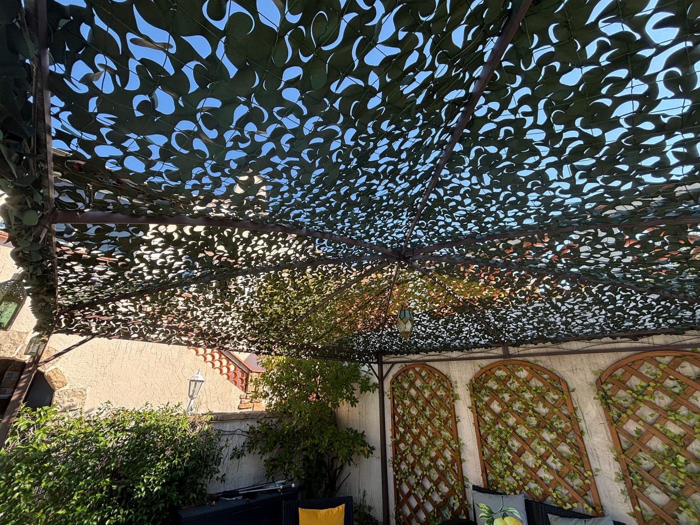 Customer photo review of Filet de camouflage renforcé vert