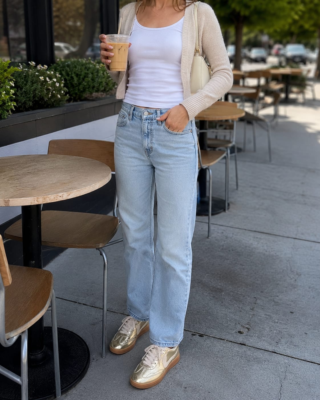 Customer photo review of Lucky Step Retro Court Sneakers