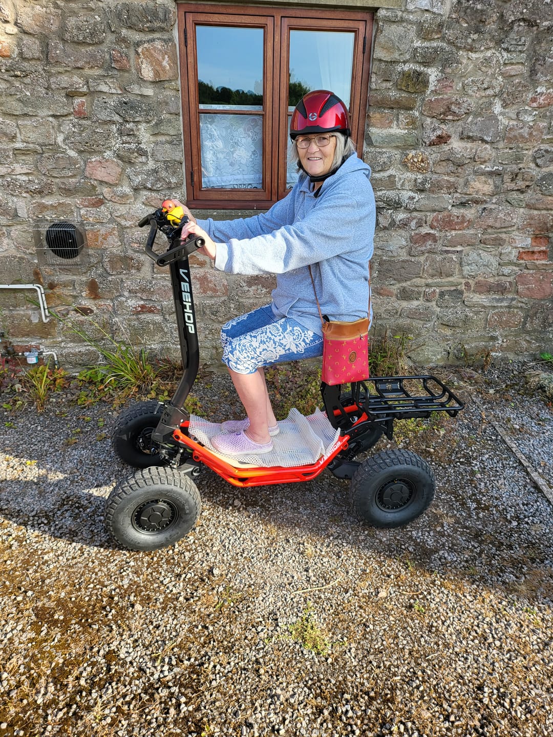 Customer photo review of Porte bagages pour trottinette veehop