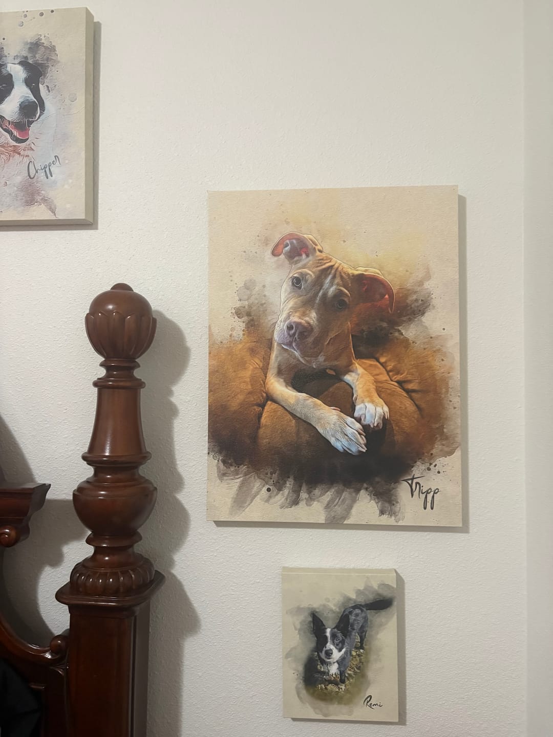 Customer photo review of Personalized Pet portrait