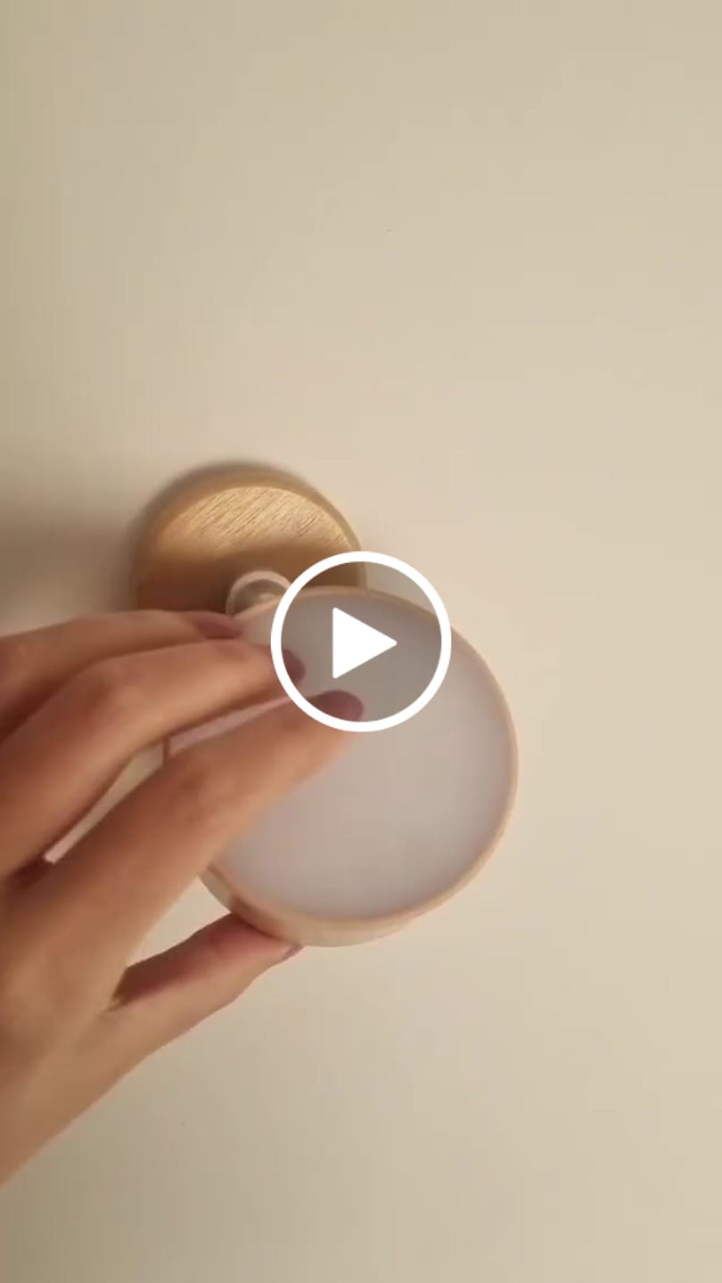 Customer video review of Arandela de Parde Sem Fio Inteligente Led
