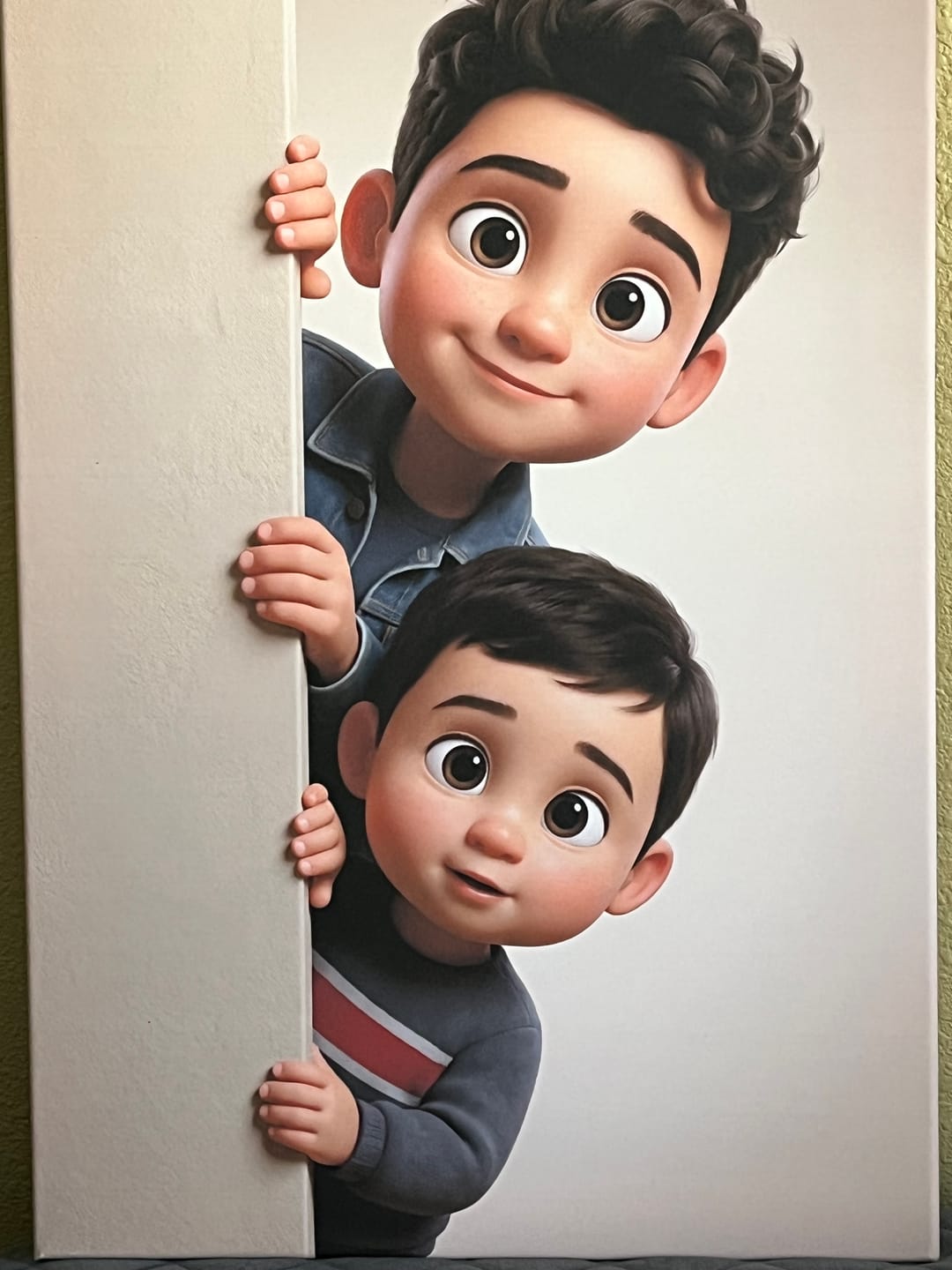 Customer photo review of Personalized Canvas - Animated Wall
