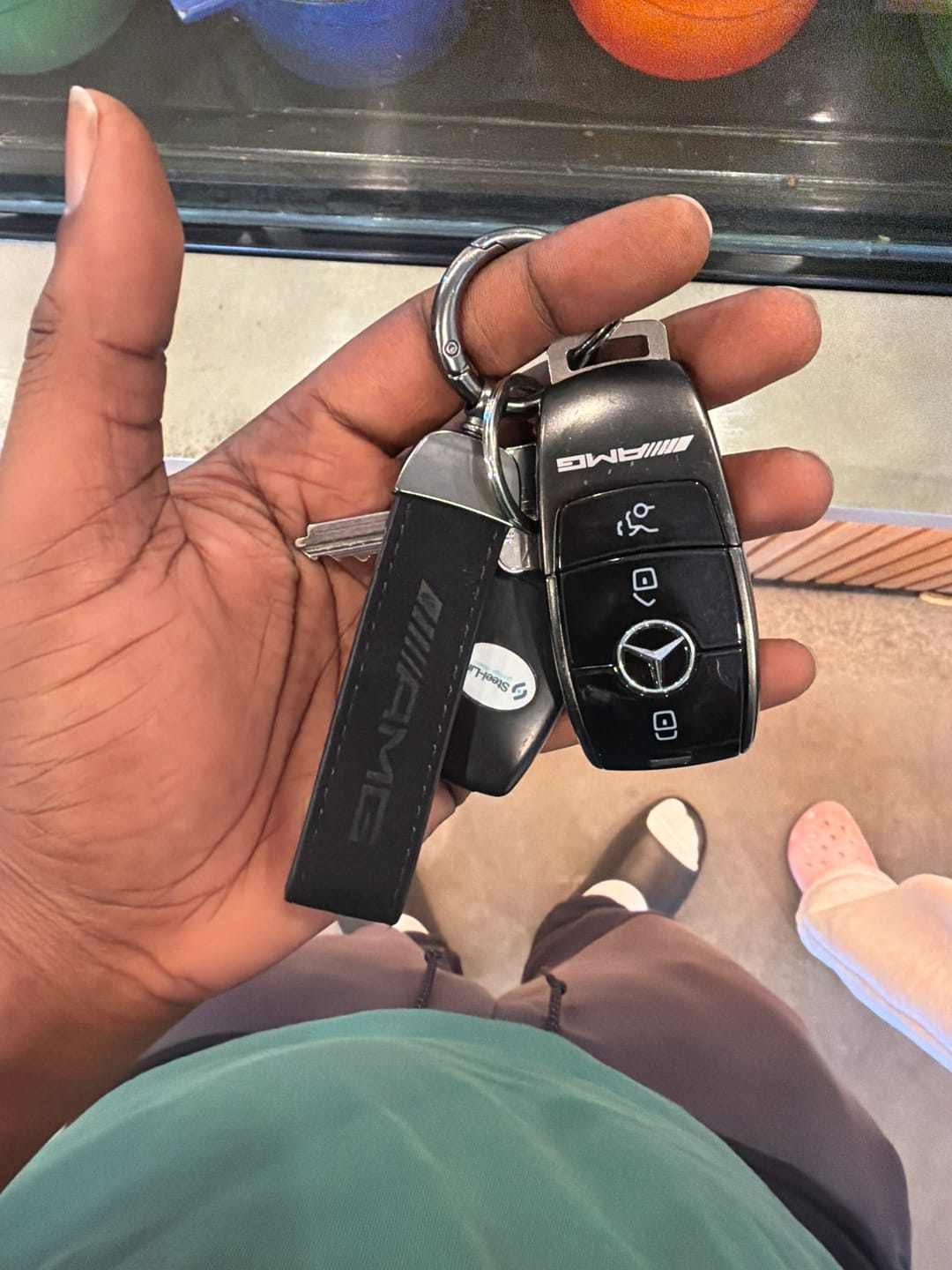 Customer photo review of MERCEDES AMG KEYCHAIN
