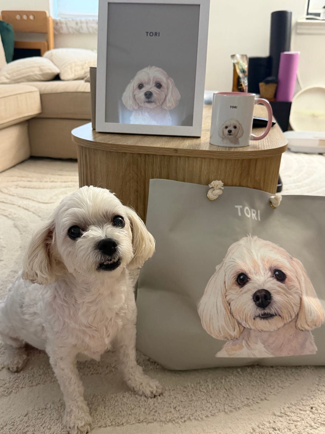 Customer photo review of Custom Watercolor One Pet Portrait