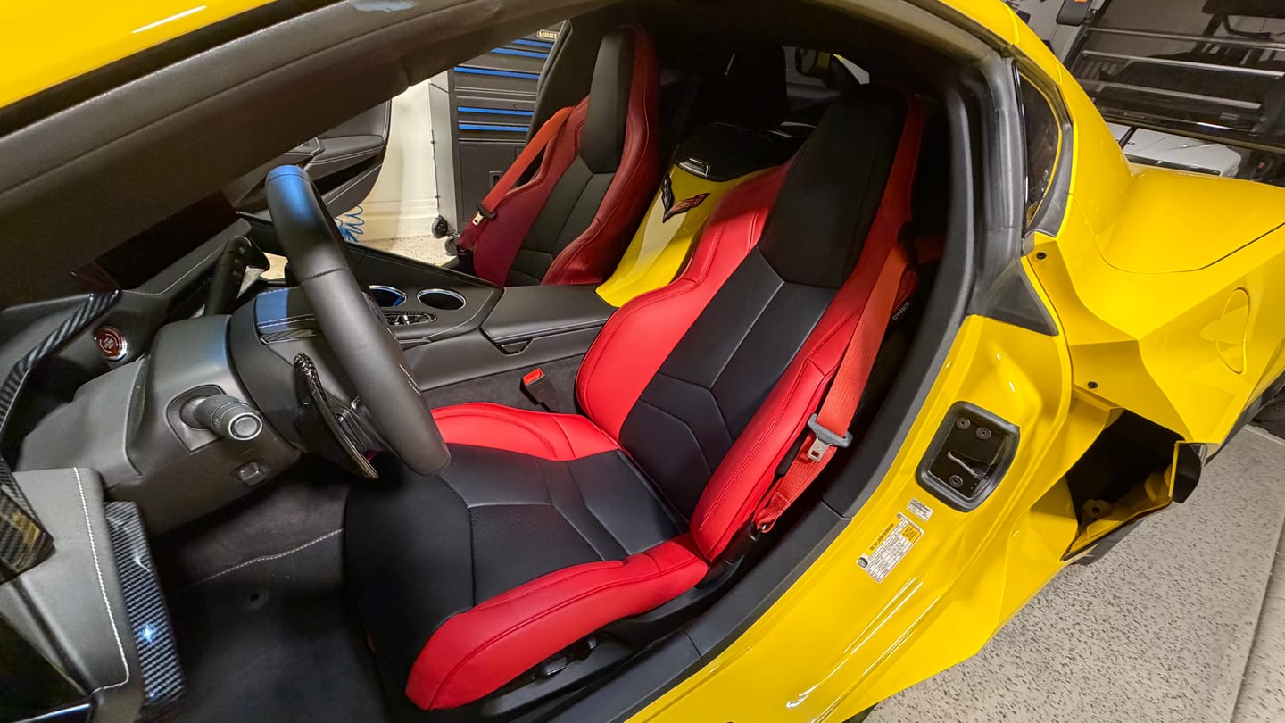 Customer photo review of Corvette C8 GT1 Custom Leather Seat Cover Kit
