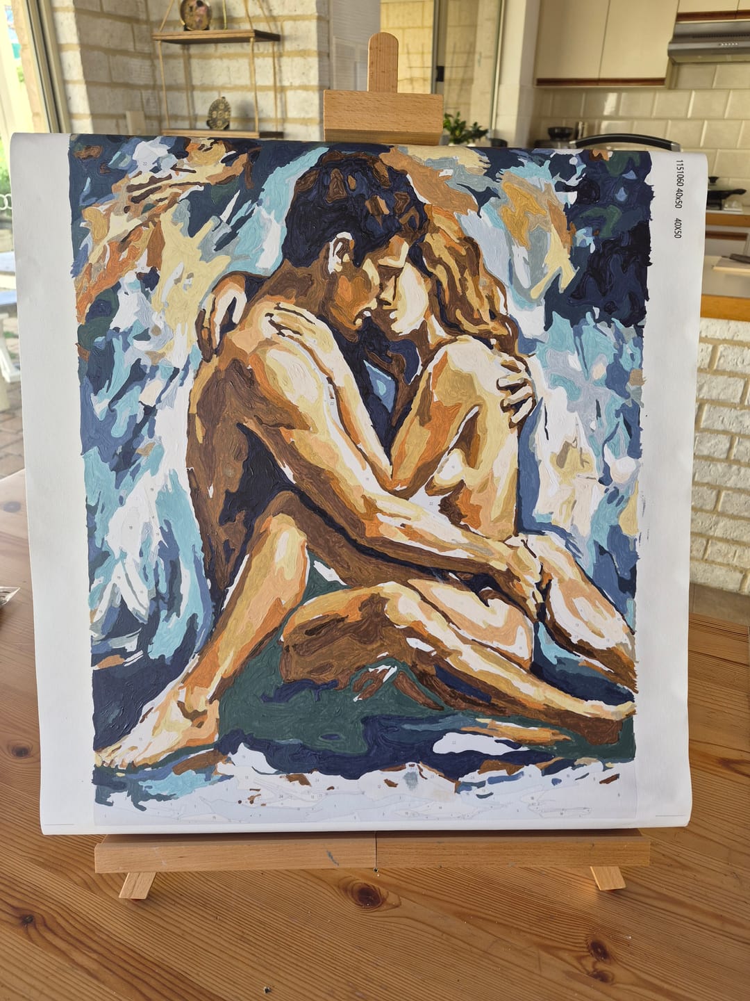 Customer photo review of Sensual Lovers | Paint by Number