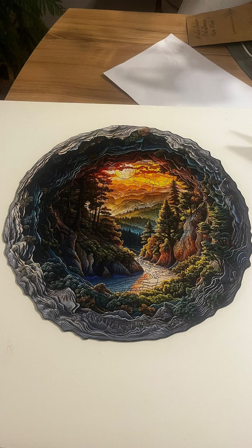 Customer photo review of Gizli Cennet - Ahşap Puzzle