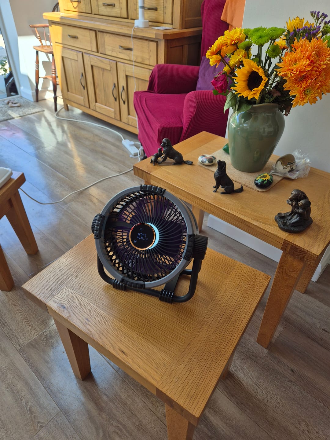 Customer photo review of Campingventilator mit 20000mAh Akku, LED-Licht & Fernbedienung – WindMate