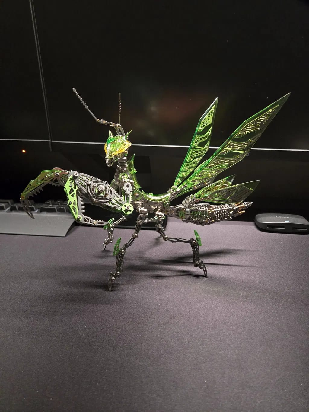 Customer photo review of Mechanical Mantis 3D Metal Model